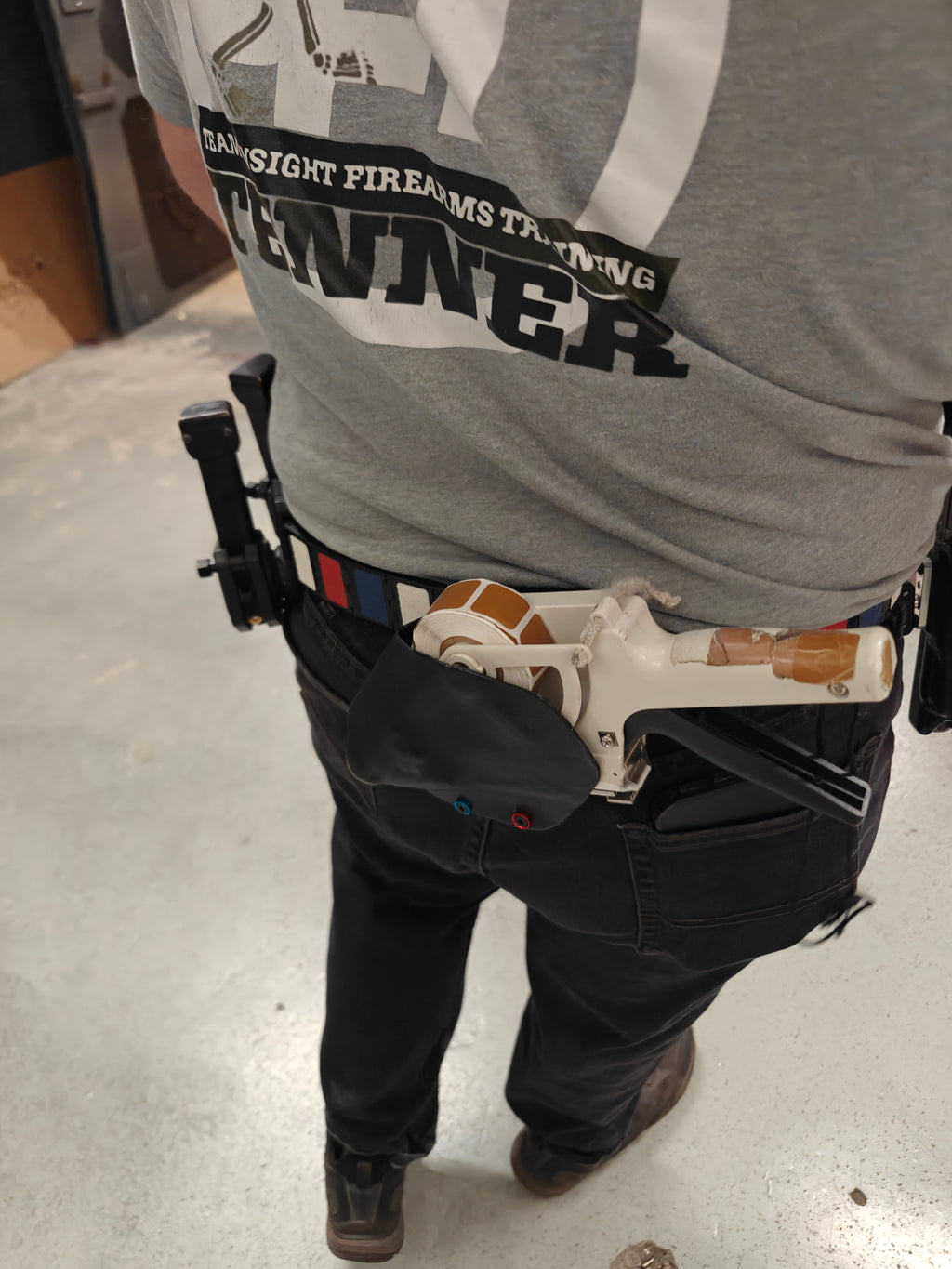 "Tape like a GM Holster" Towa APN -30 Label Applicator Kydex Holster