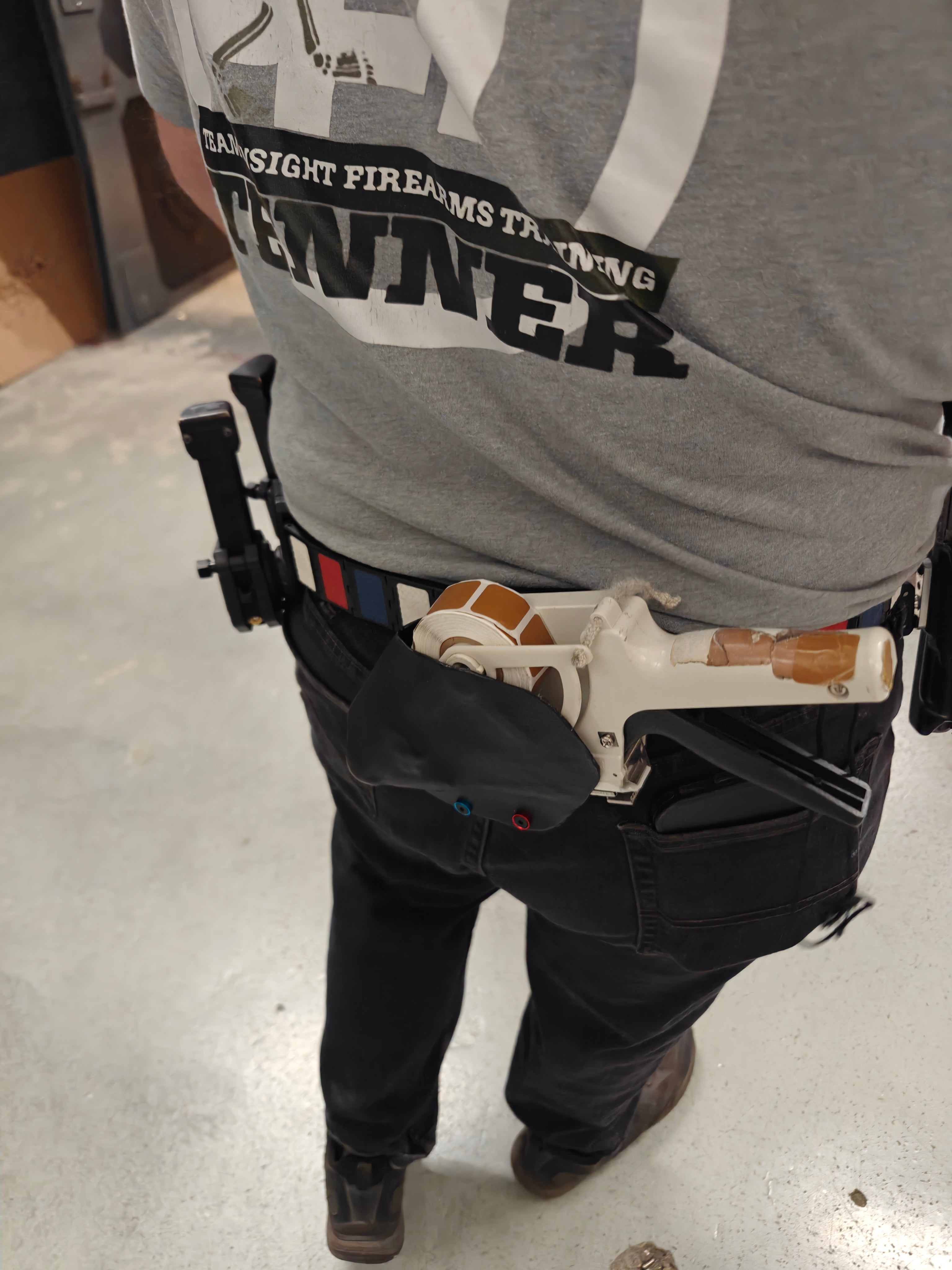 "Tape like a GM Holster" Towa APN -30 Label Applicator Kydex Holster